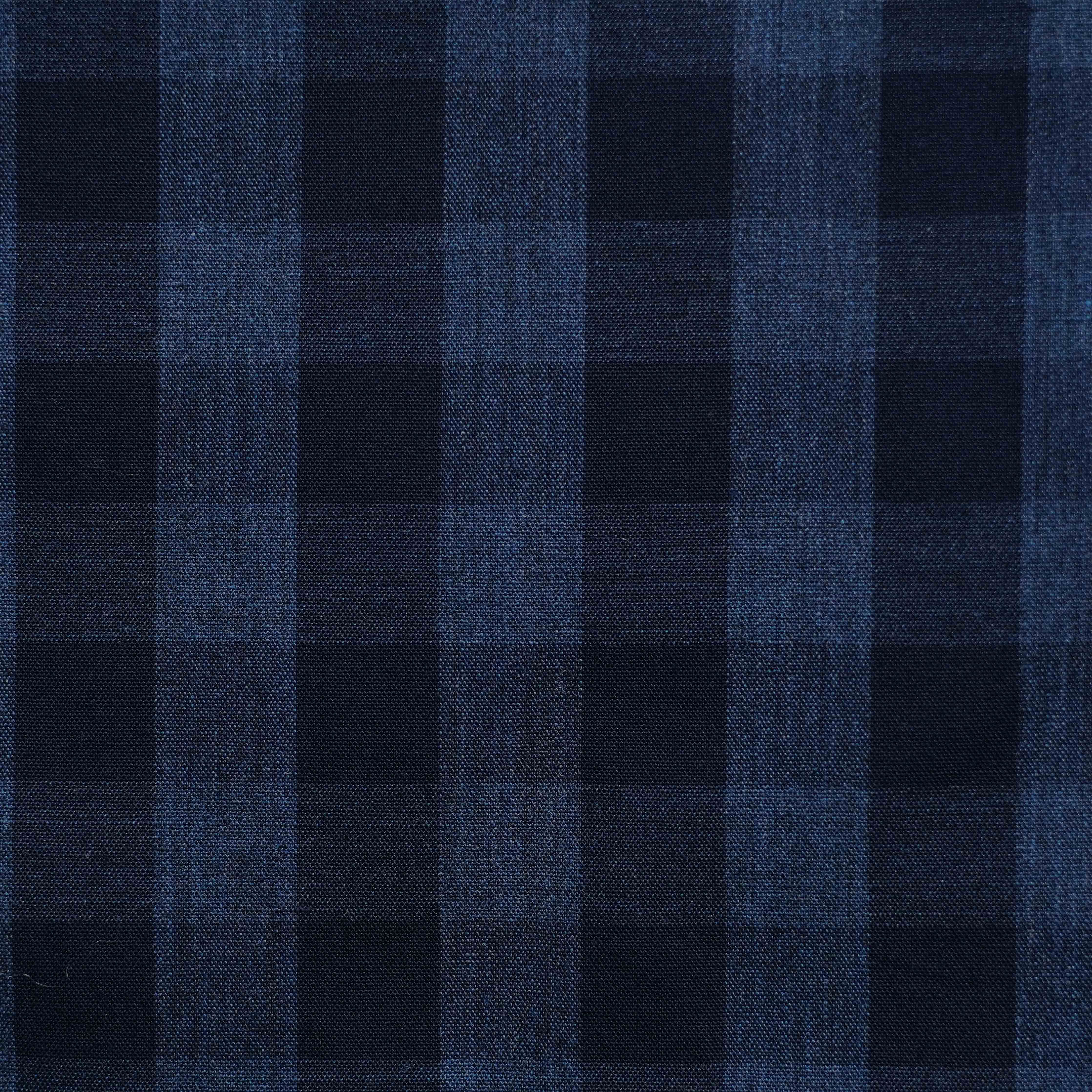 Brushed Cotton Plaid Blues Casual Shirt sold by The Tie Bar product image thumbnail 4