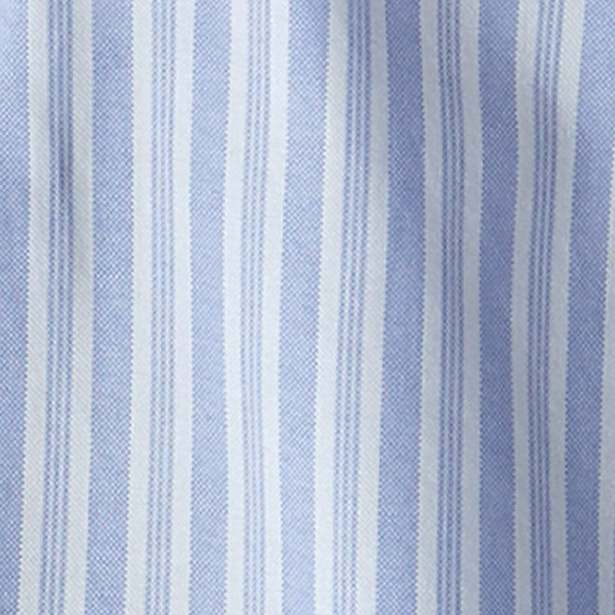 Oxford Vertical Stripe Sky Blue Casual Shirt sold by The Tie Bar product image thumbnail 2