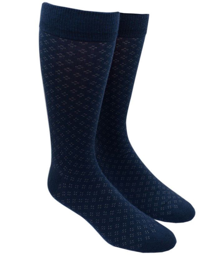 Speckled Navy Dress Socks sold by The Tie Bar