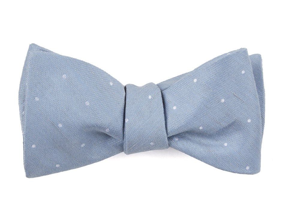 Bulletin Dot Slate Blue Bow Tie sold by The Tie Bar