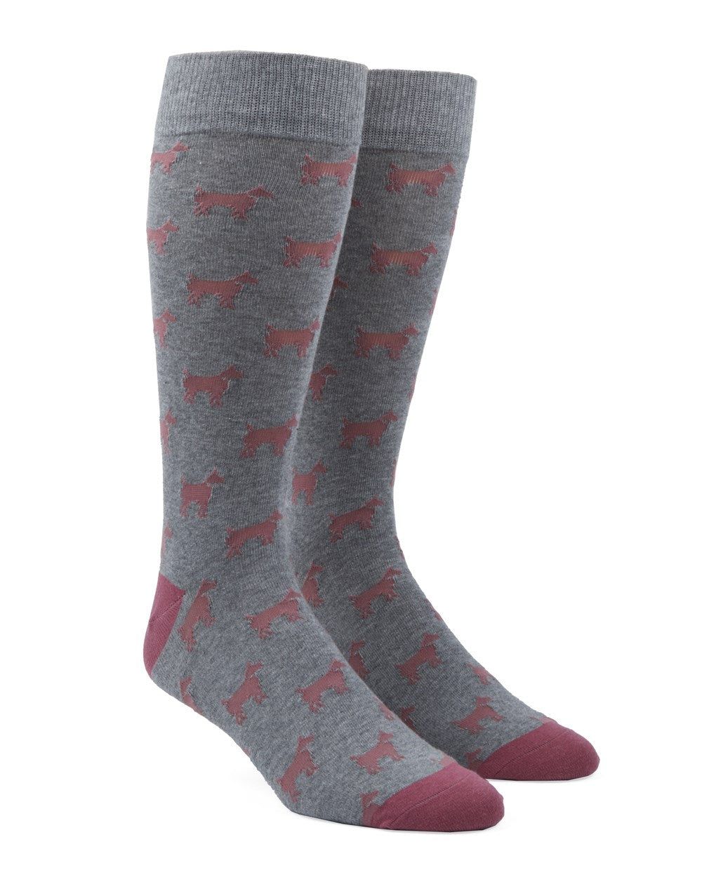 Dog Days Dusty Rose Dress Socks sold by The Tie Bar