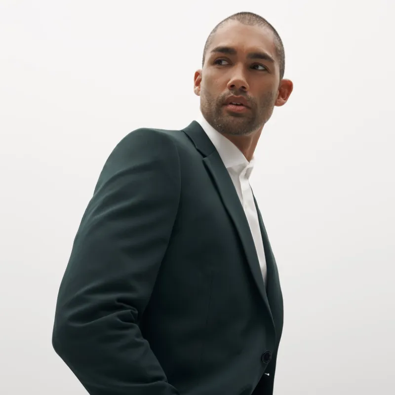 Dark Green Suit Pants by SuitShop sold by The Tie Bar