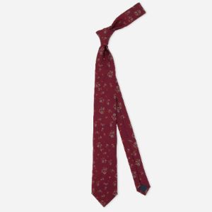 Fall Florals Burgundy Tie sold by The Tie Bar