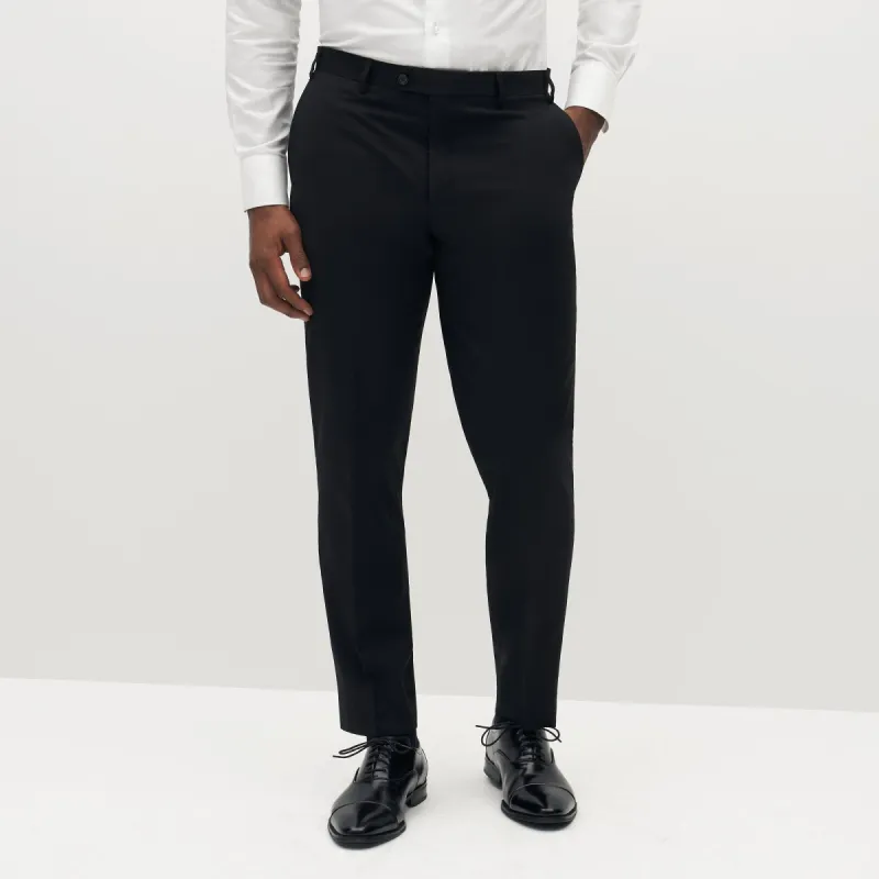 Classic Black Suit Pants by SuitShop sold by The Tie Bar