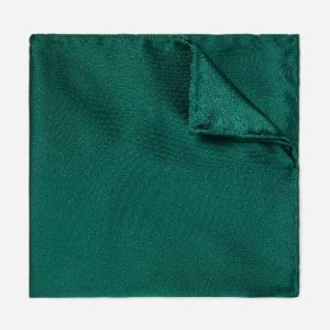 Solid Twill Hunter Pocket Square sold by The Tie Bar