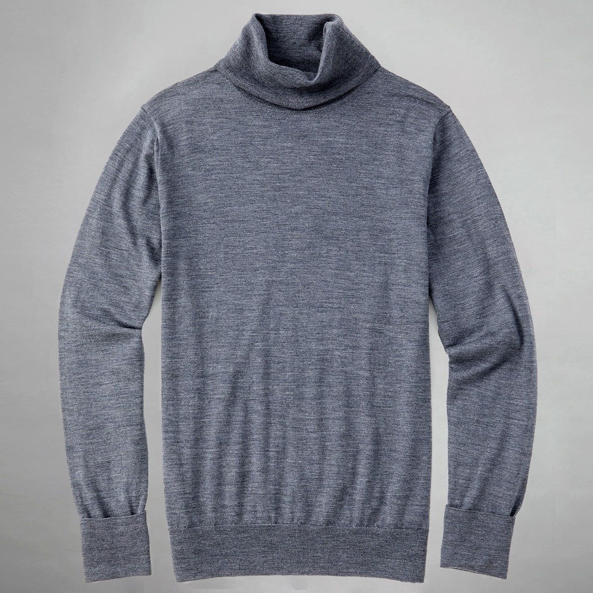Perfect Merino Wool Grey Turtleneck Sweater sold by The Tie Bar