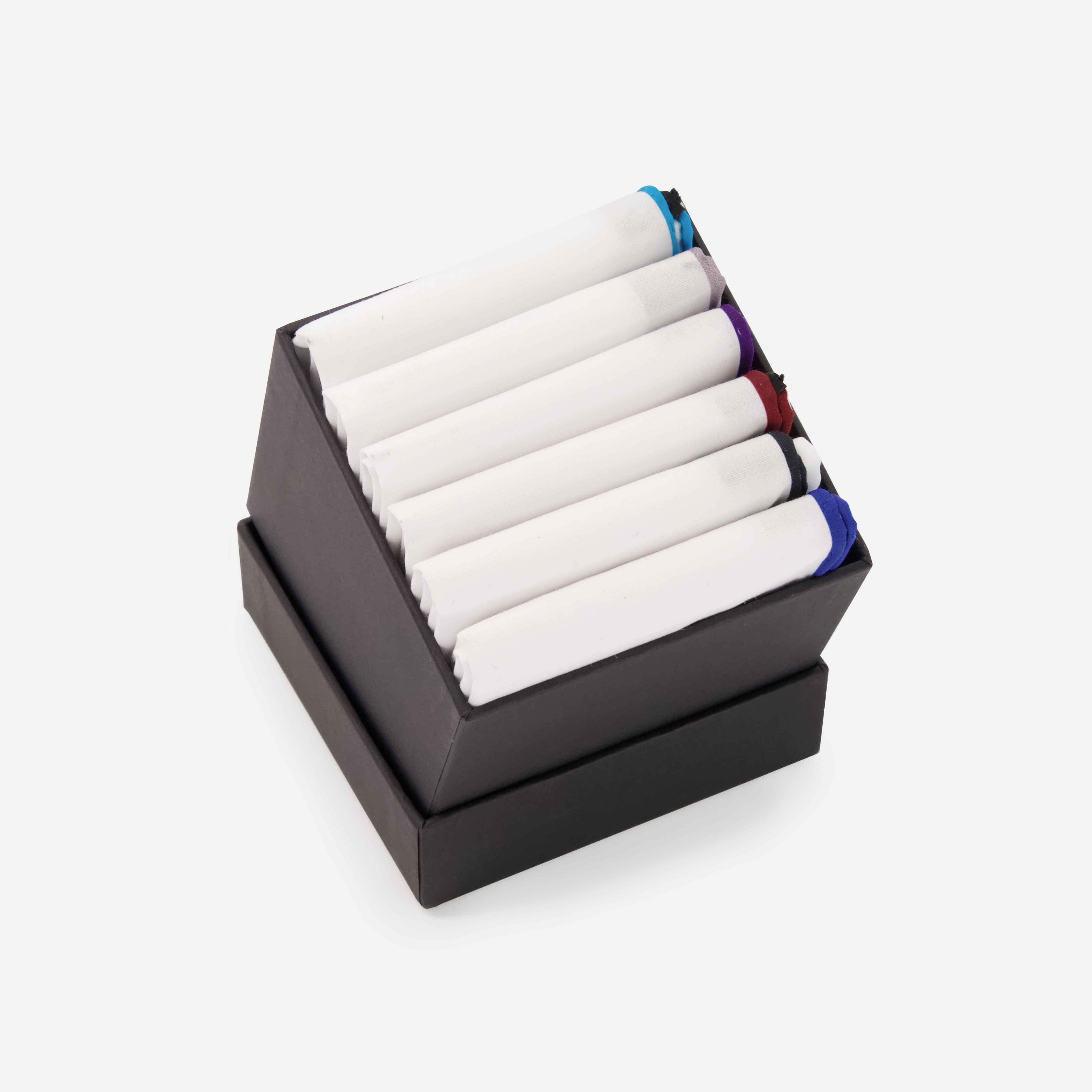 The Essential Cotton Set White Pocket Square sold by The Tie Bar