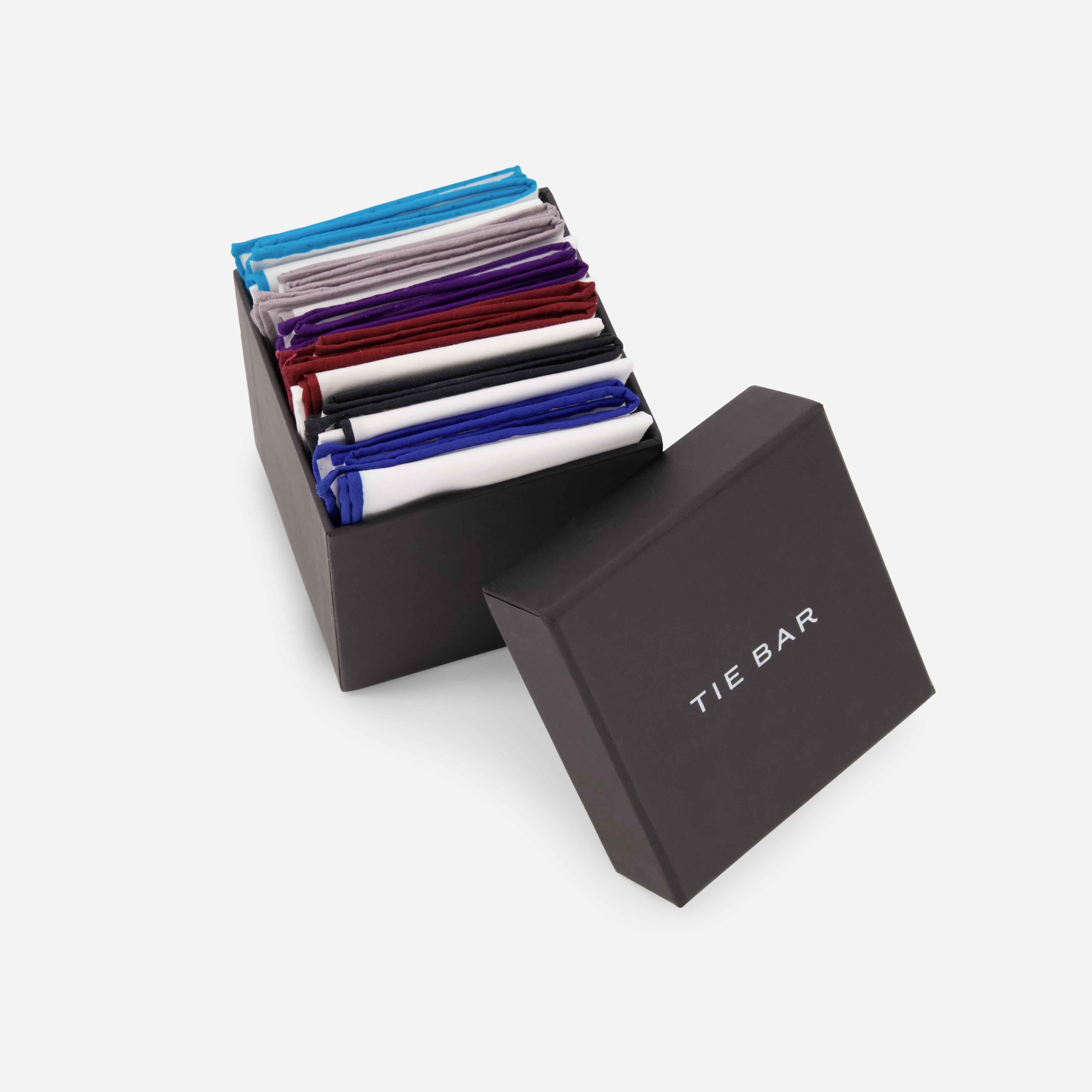 The Essential Cotton Set White Pocket Square sold by The Tie Bar product image thumbnail 2