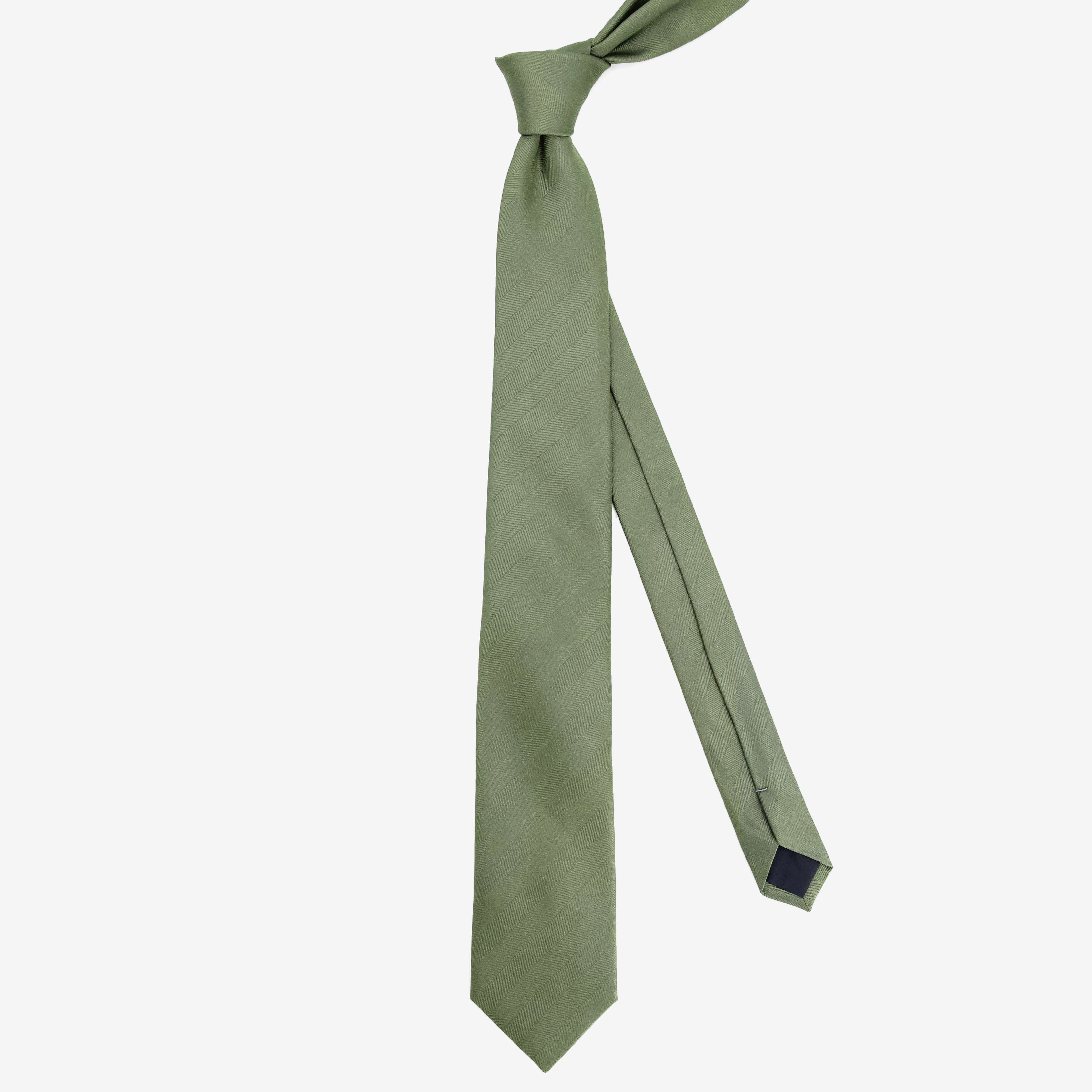 Herringbone Vow Olive Tie sold by The Tie Bar product image thumbnail 2