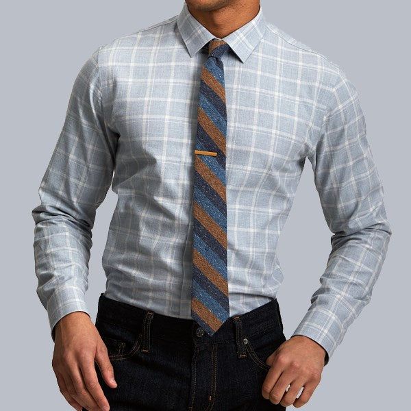 Multicolored Check Grey Casual Shirt sold by The Tie Bar product image thumbnail 3