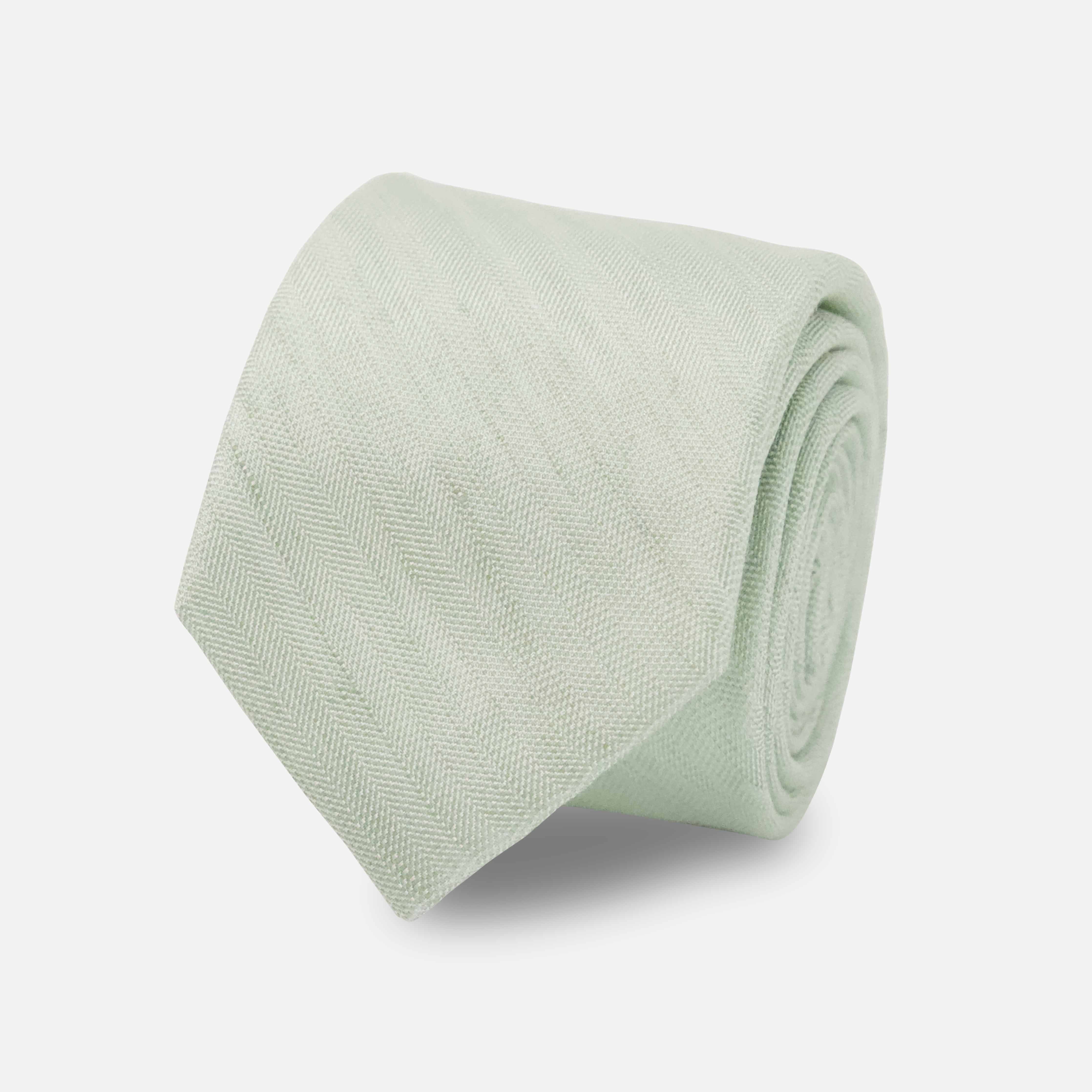 Linen Row Sage Green Tie sold by The Tie Bar