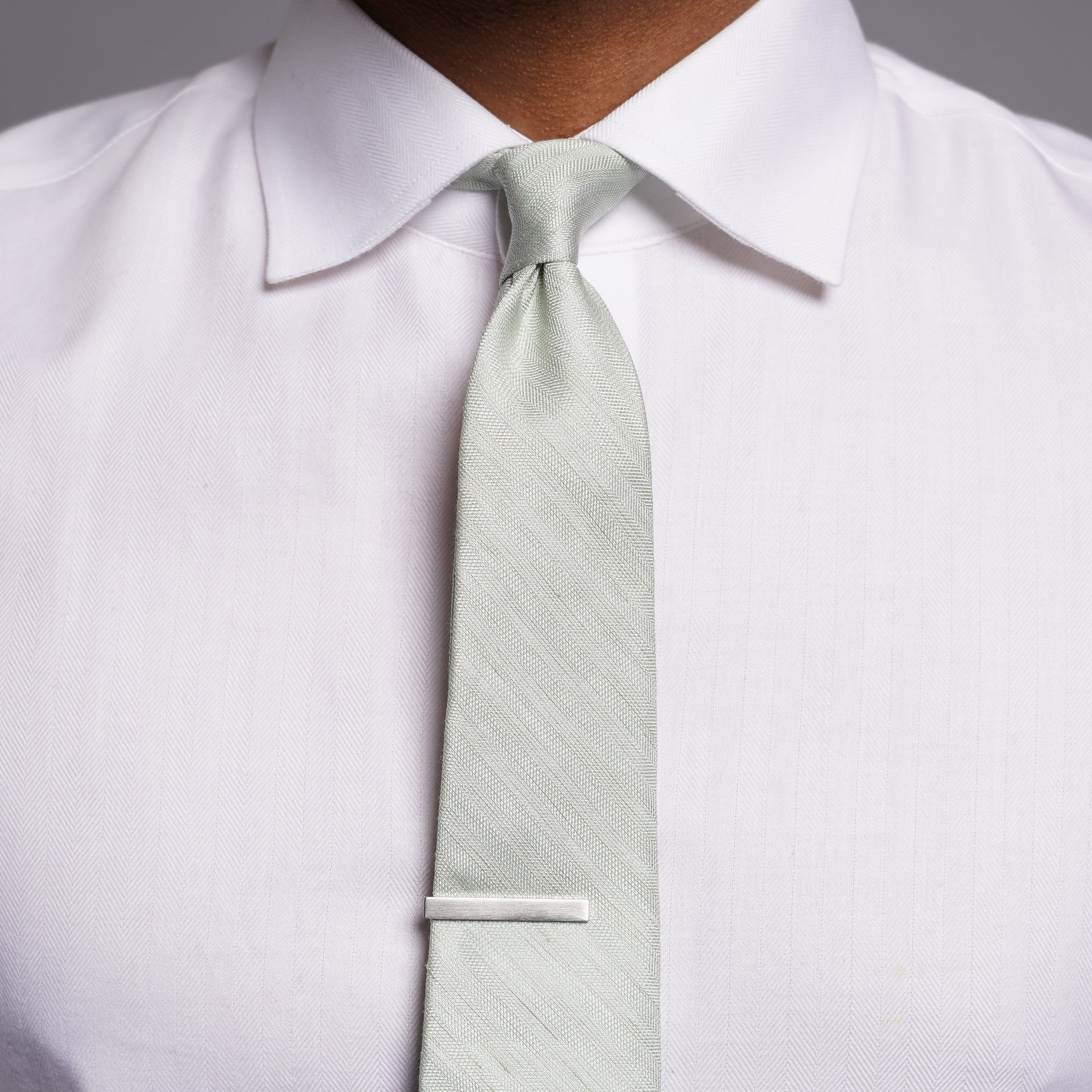 Linen Row Sage Green Tie sold by The Tie Bar product image thumbnail 4