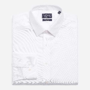 Pinpoint Solid - Point Collar White Non-Iron Dress Shirt sold by The Tie Bar