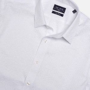 Pinpoint Solid - Point Collar White Non-Iron Dress Shirt sold by The Tie Bar