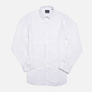 Pinpoint Solid - Point Collar White Non-Iron Dress Shirt sold by The Tie Bar