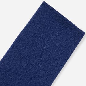 Astute Solid Navy Pocket Square sold by The Tie Bar