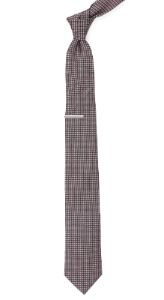 Be Married Checks Wine Tie sold by The Tie Bar