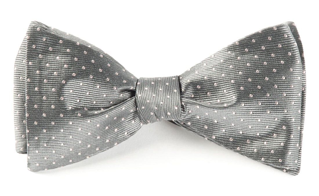 Mini Dots Grey Bow Tie sold by The Tie Bar