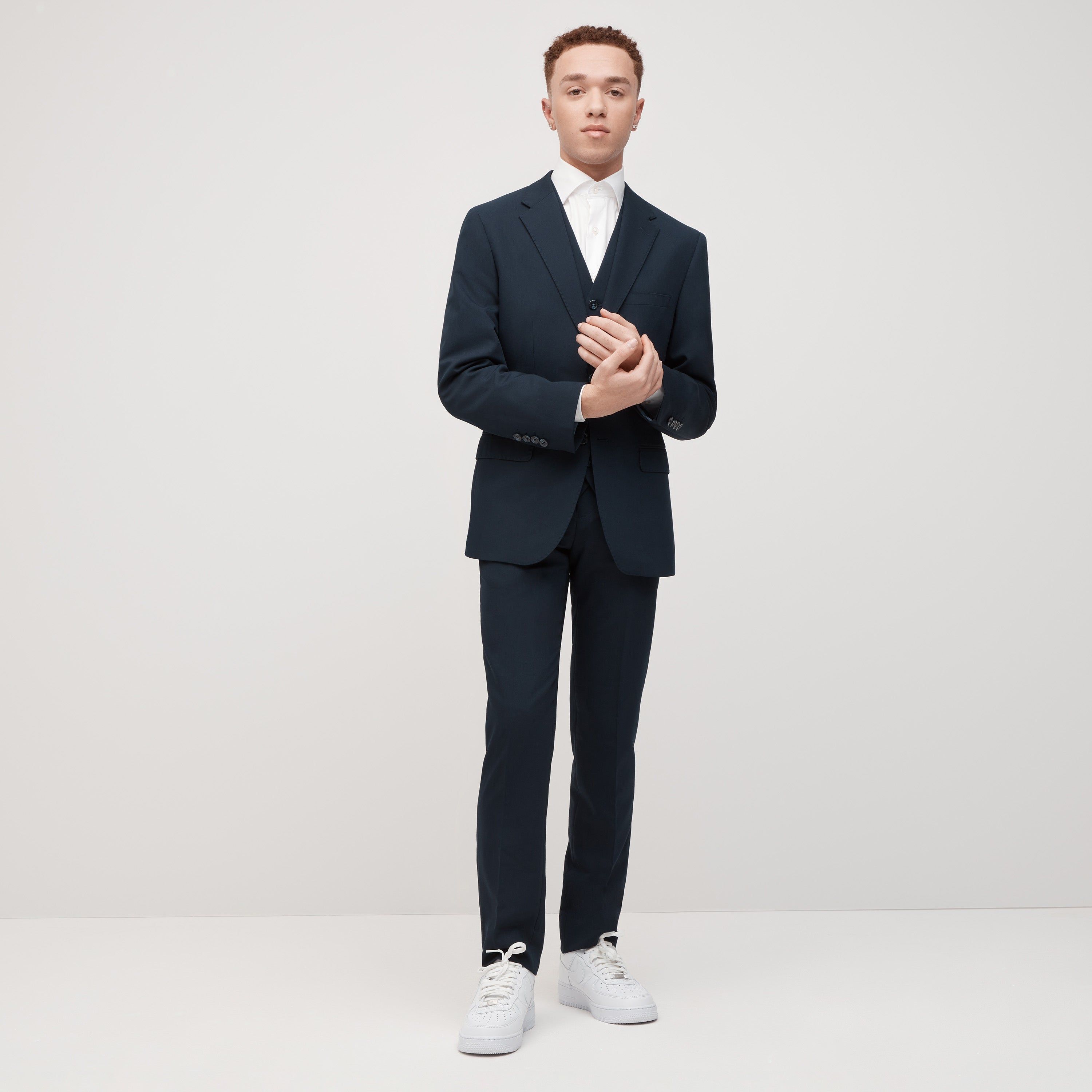 Navy Blue Suit Jacket by SuitShop sold by The Tie Bar product image thumbnail 10