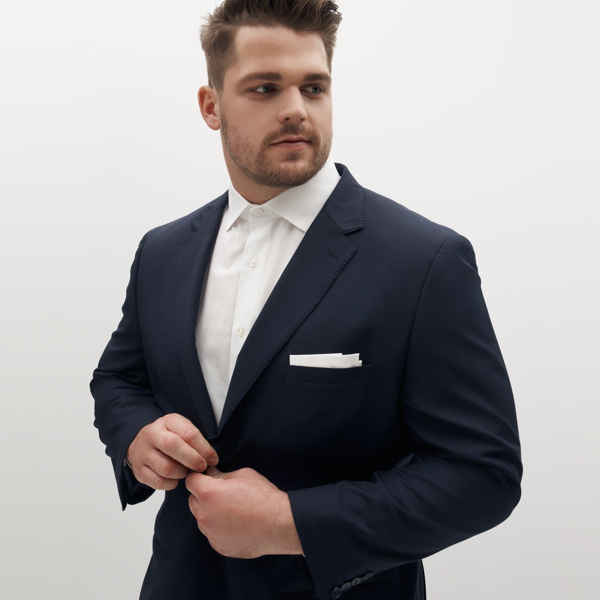 Navy Blue Suit Jacket by SuitShop sold by The Tie Bar product image thumbnail 7