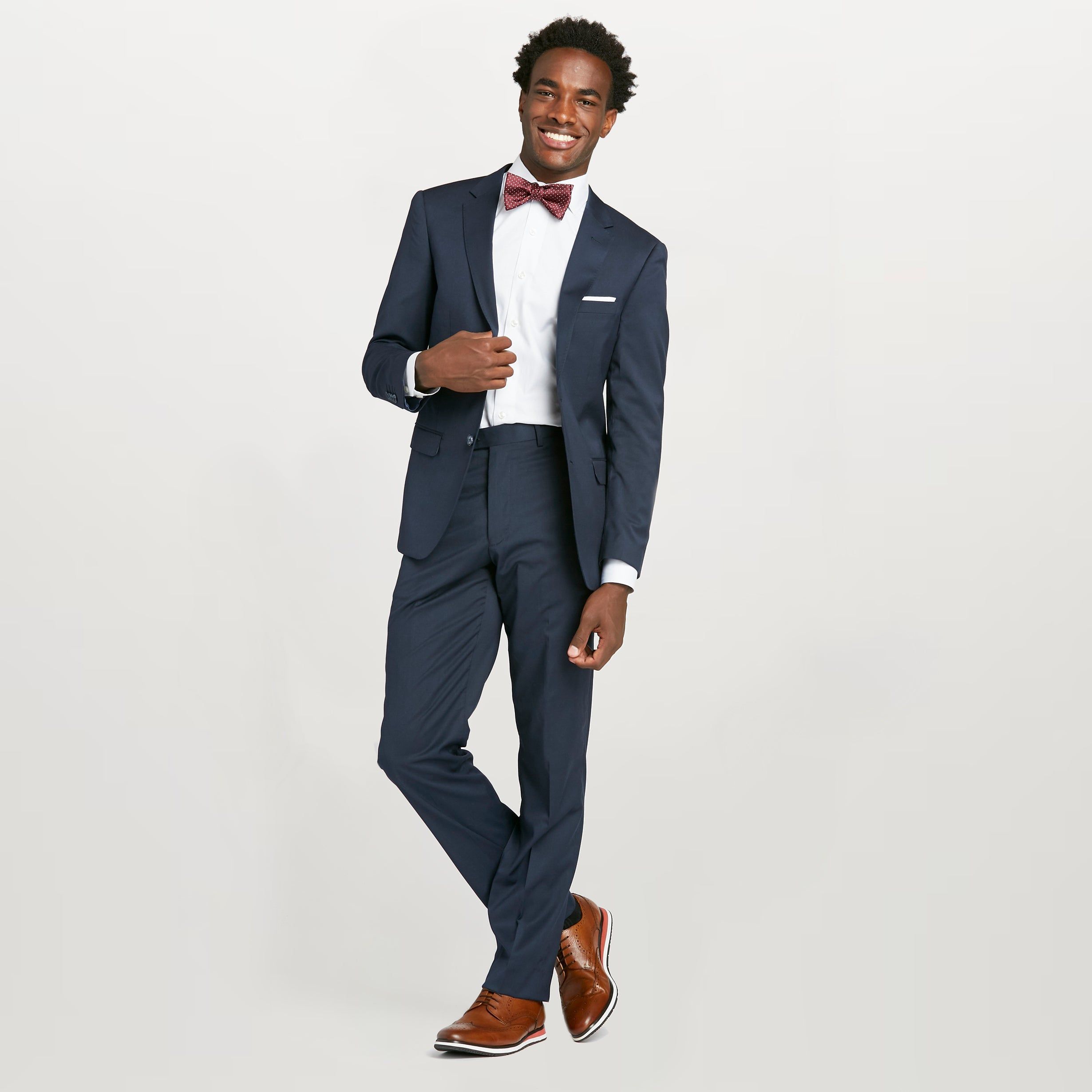 Navy Blue Suit Jacket by SuitShop sold by The Tie Bar product image thumbnail 12