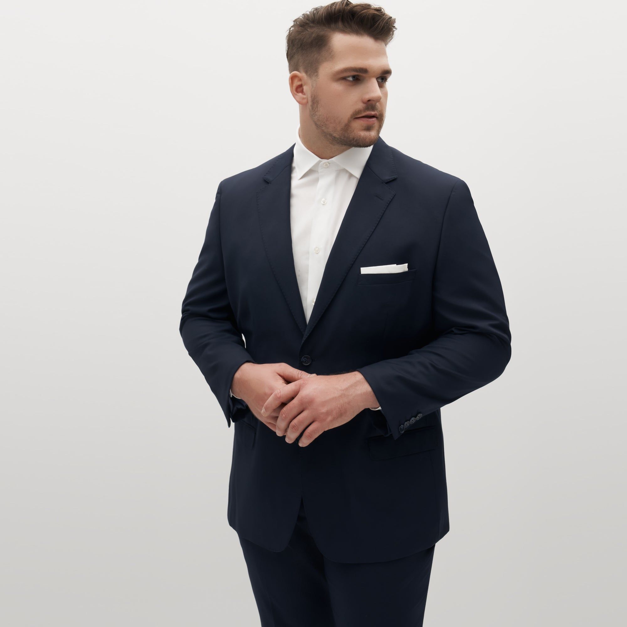 Navy Blue Suit Jacket by SuitShop sold by The Tie Bar product image thumbnail 8