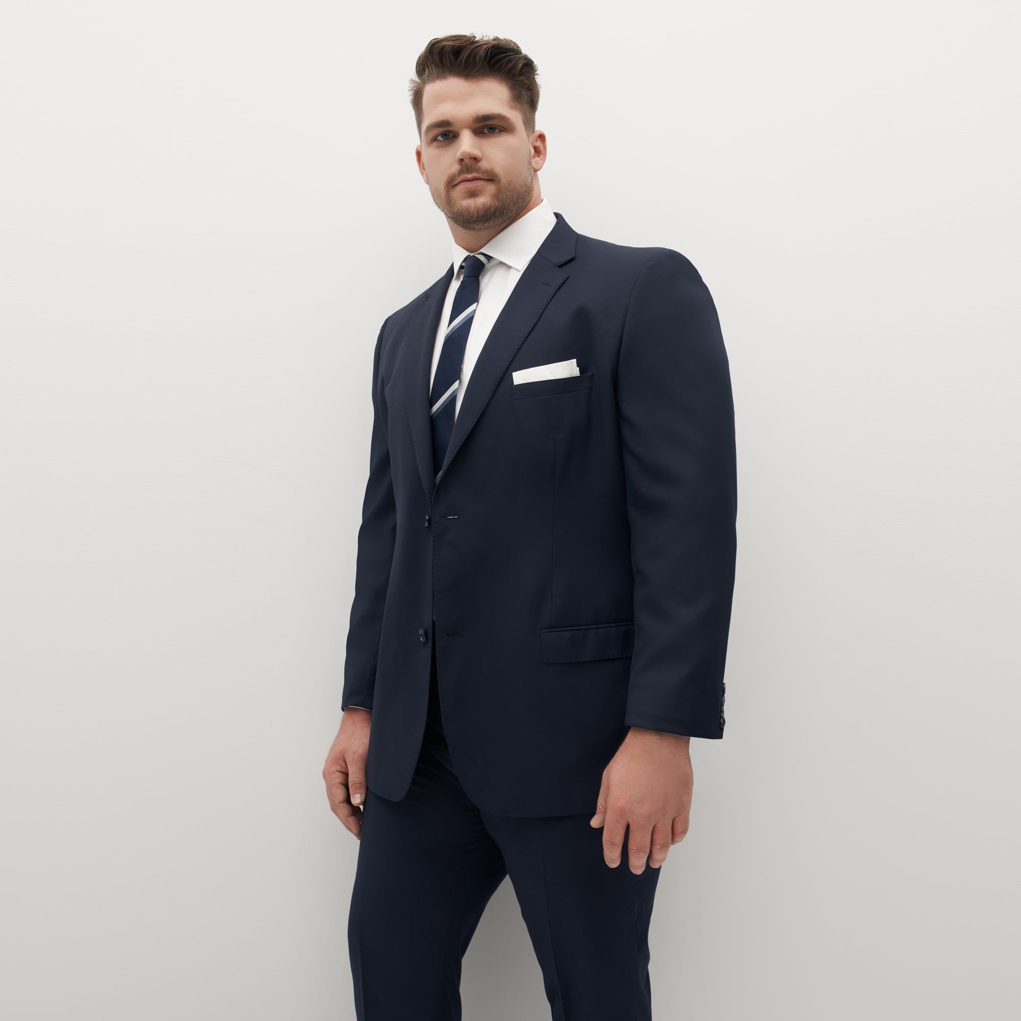 Navy Blue Suit Jacket by SuitShop sold by The Tie Bar product image thumbnail 9