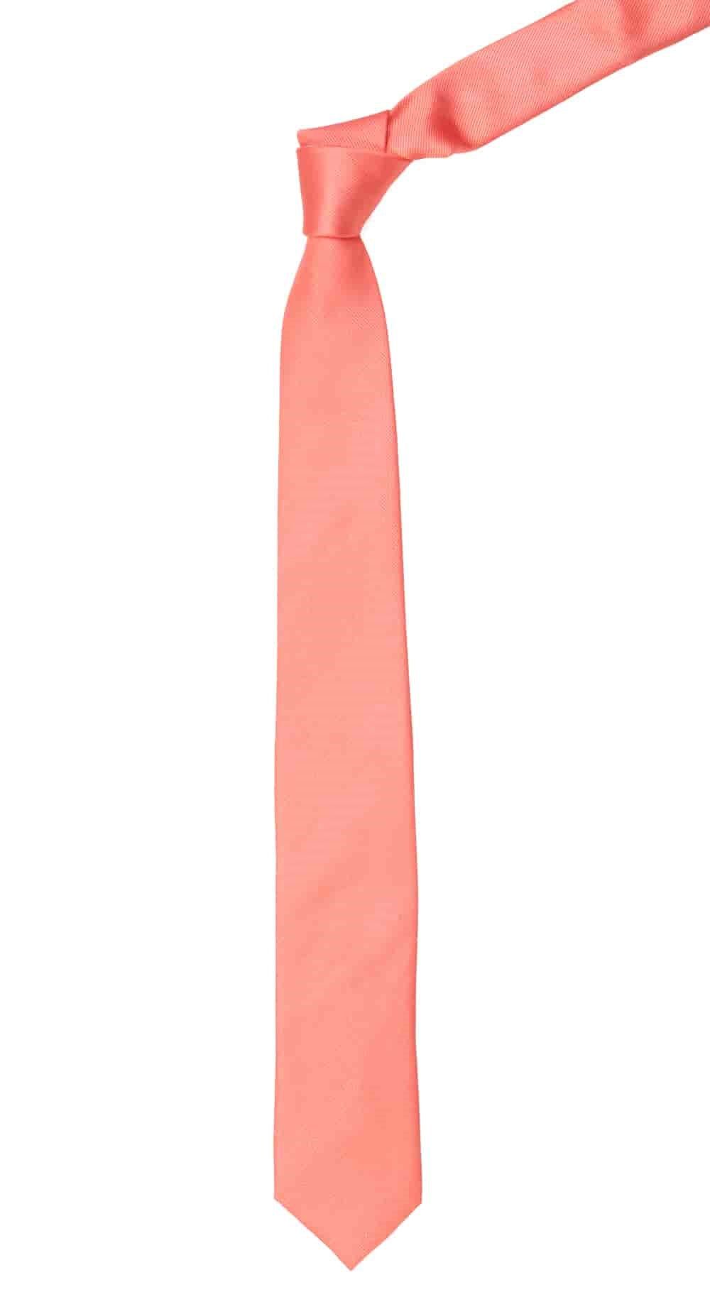 Grosgrain Solid Coral Tie sold by The Tie Bar product image thumbnail 2