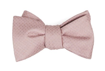 Dotted Spin Blush Pink Bow Tie sold by The Tie Bar