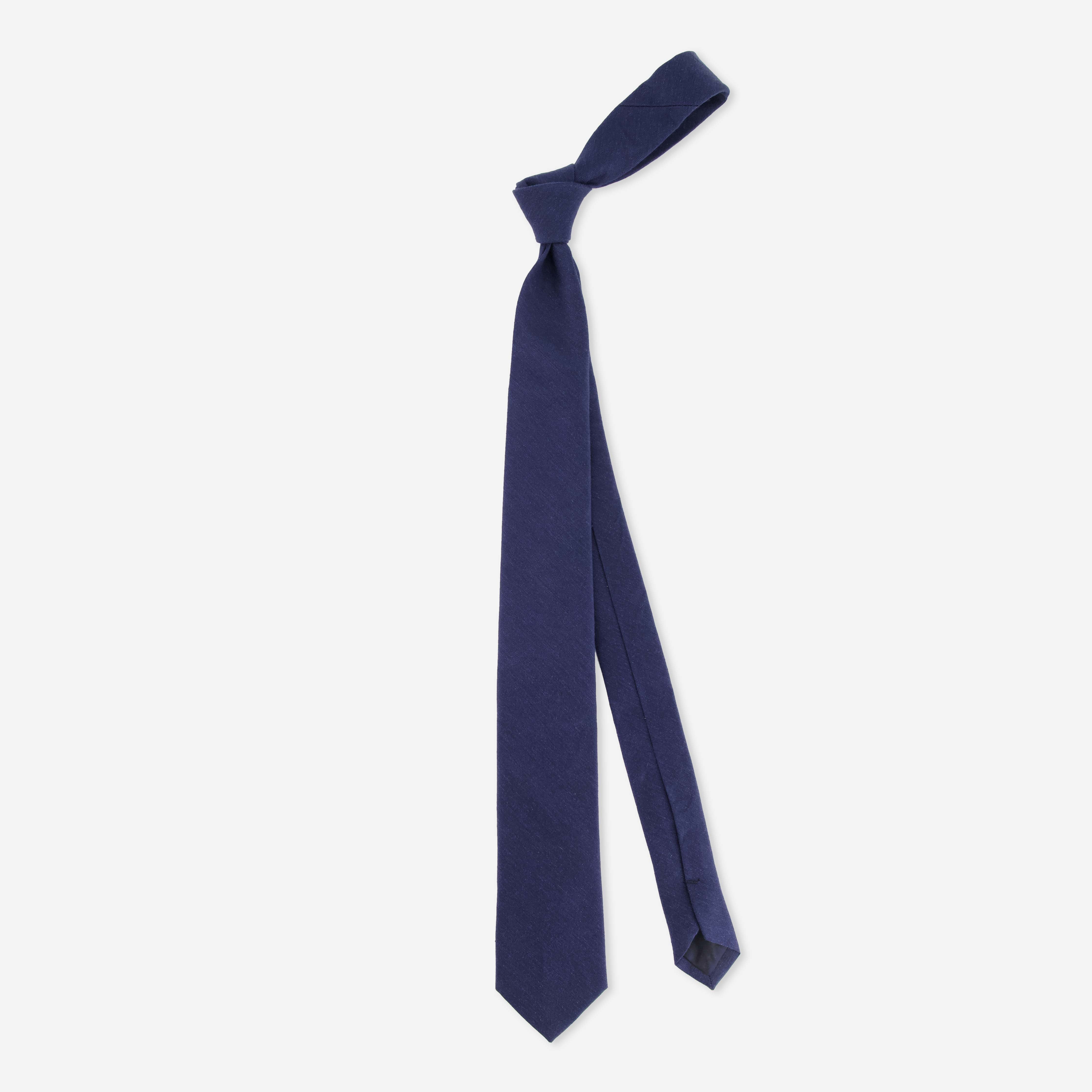 Linen Row Navy Tie sold by The Tie Bar product image thumbnail 2