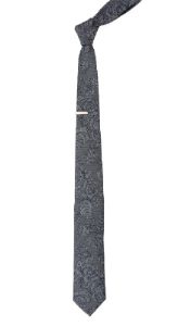 Ritz Floral Grey Tie sold by The Tie Bar