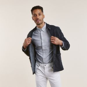 The Modern-Fit Oxford Pale Grey Casual Shirt sold by The Tie Bar