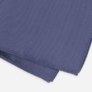 Mumu Weddings - Desert Solid Slate Blue Pocket Square sold by The Tie Bar