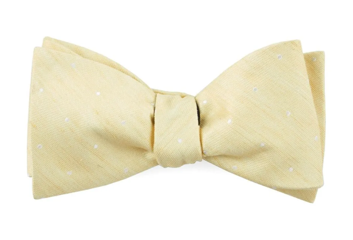 Bulletin Dot Butter Bow Tie sold by The Tie Bar