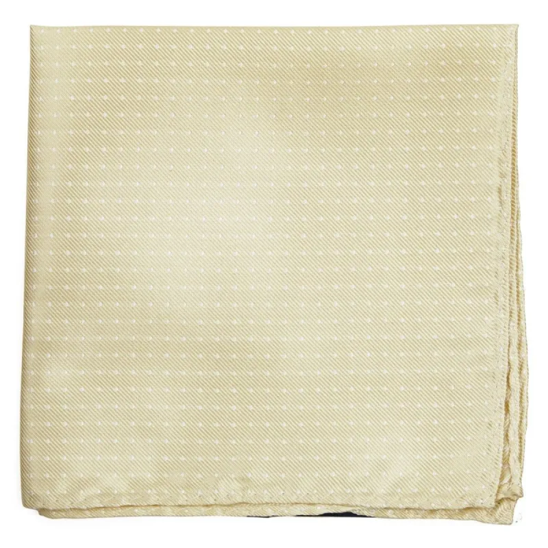 Mini Dots Butter Pocket Square sold by The Tie Bar