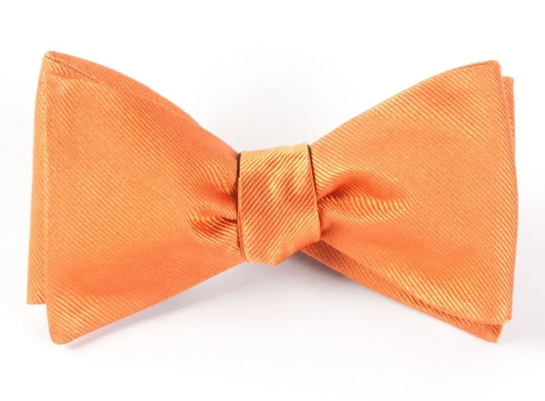 Grosgrain Solid Orange Bow Tie sold by The Tie Bar