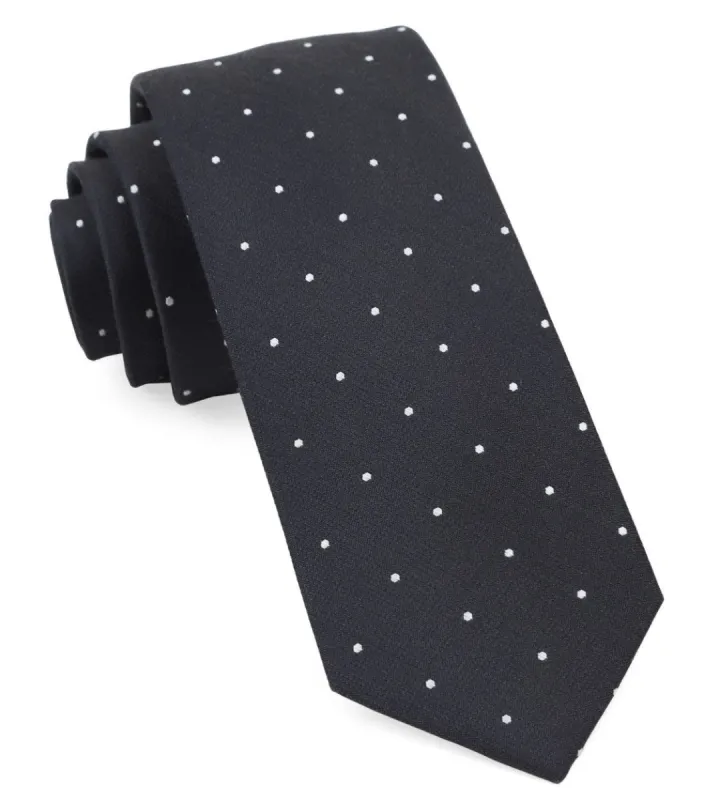 Dotted Report Charcoal Tie sold by The Tie Bar