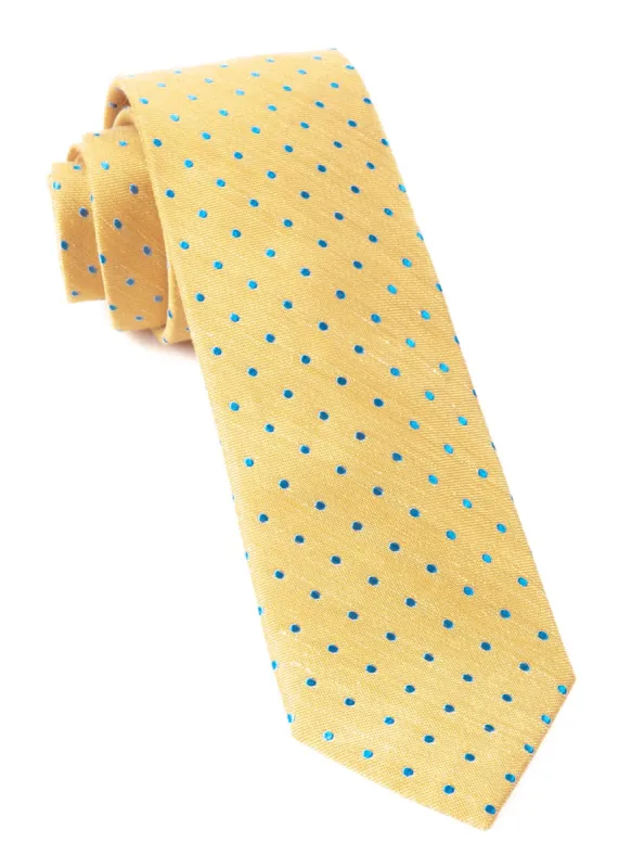 Dotted Dots Yellow Tie sold by The Tie Bar