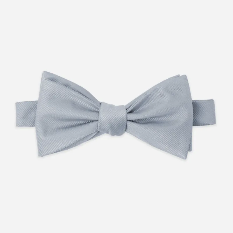 Grosgrain Solid Dusty Blue Bow Tie sold by The Tie Bar