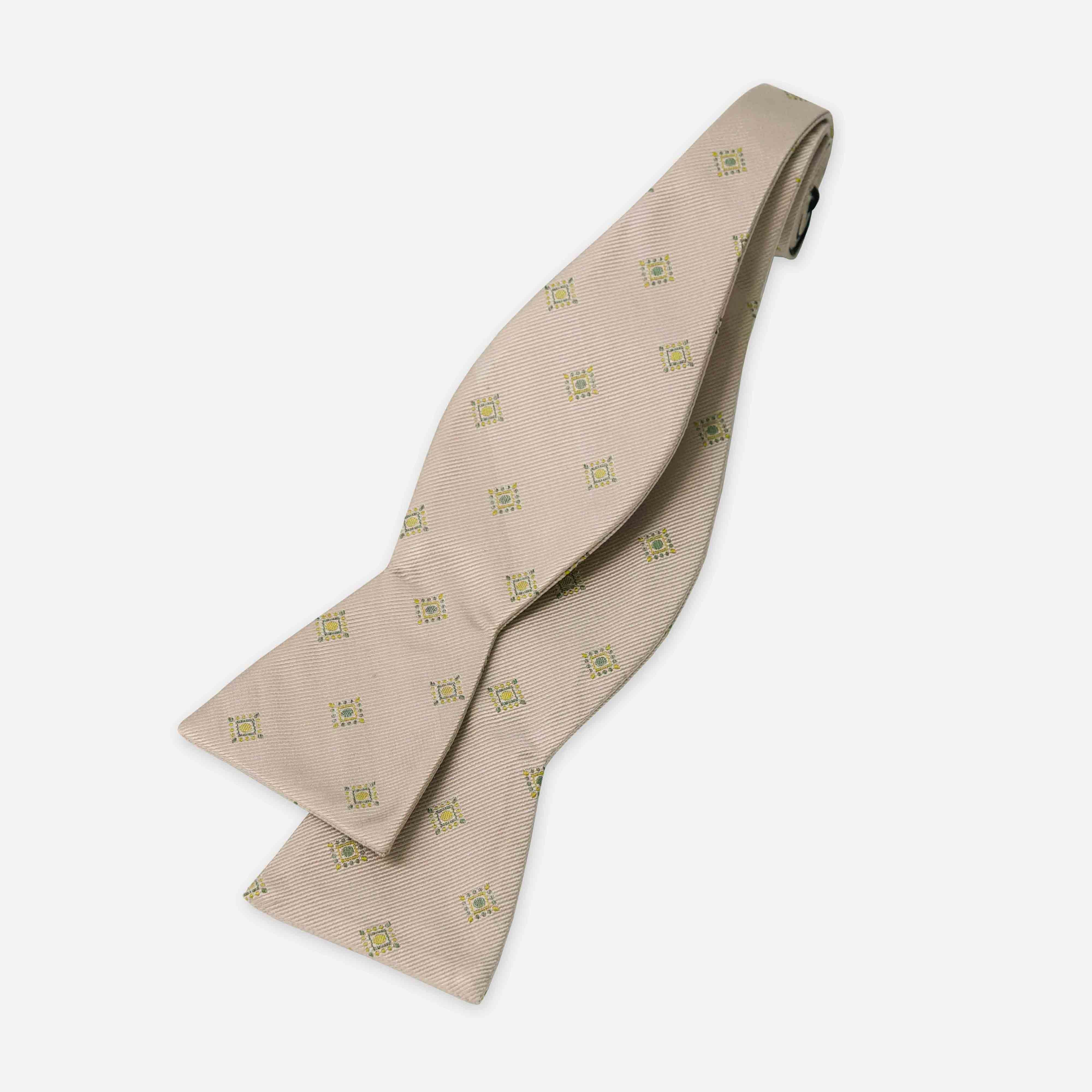 Belmont Foulard Champagne Bow Tie sold by The Tie Bar product image thumbnail 2