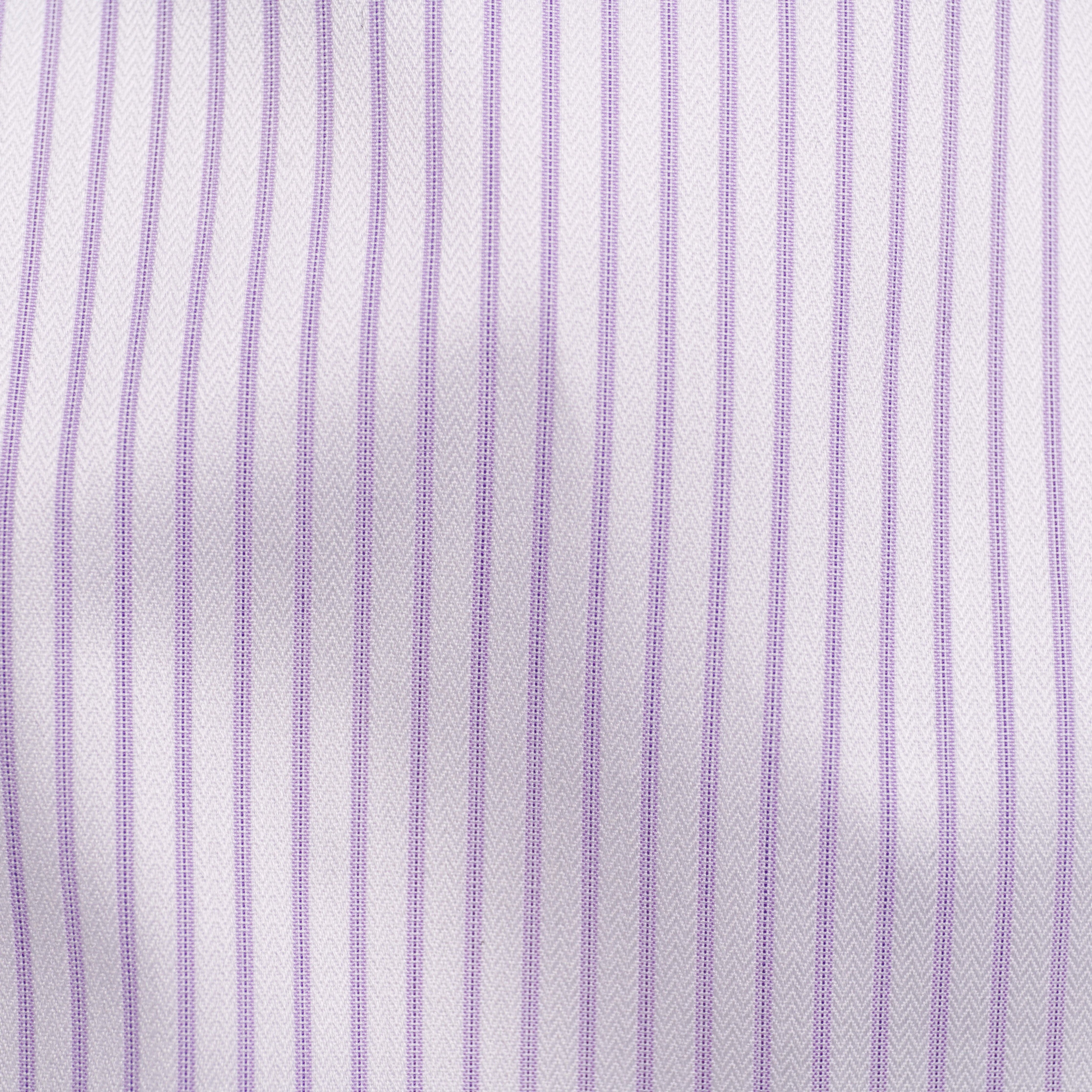 Medium Stripe Lavender Dress Shirt sold by The Tie Bar product image thumbnail 4