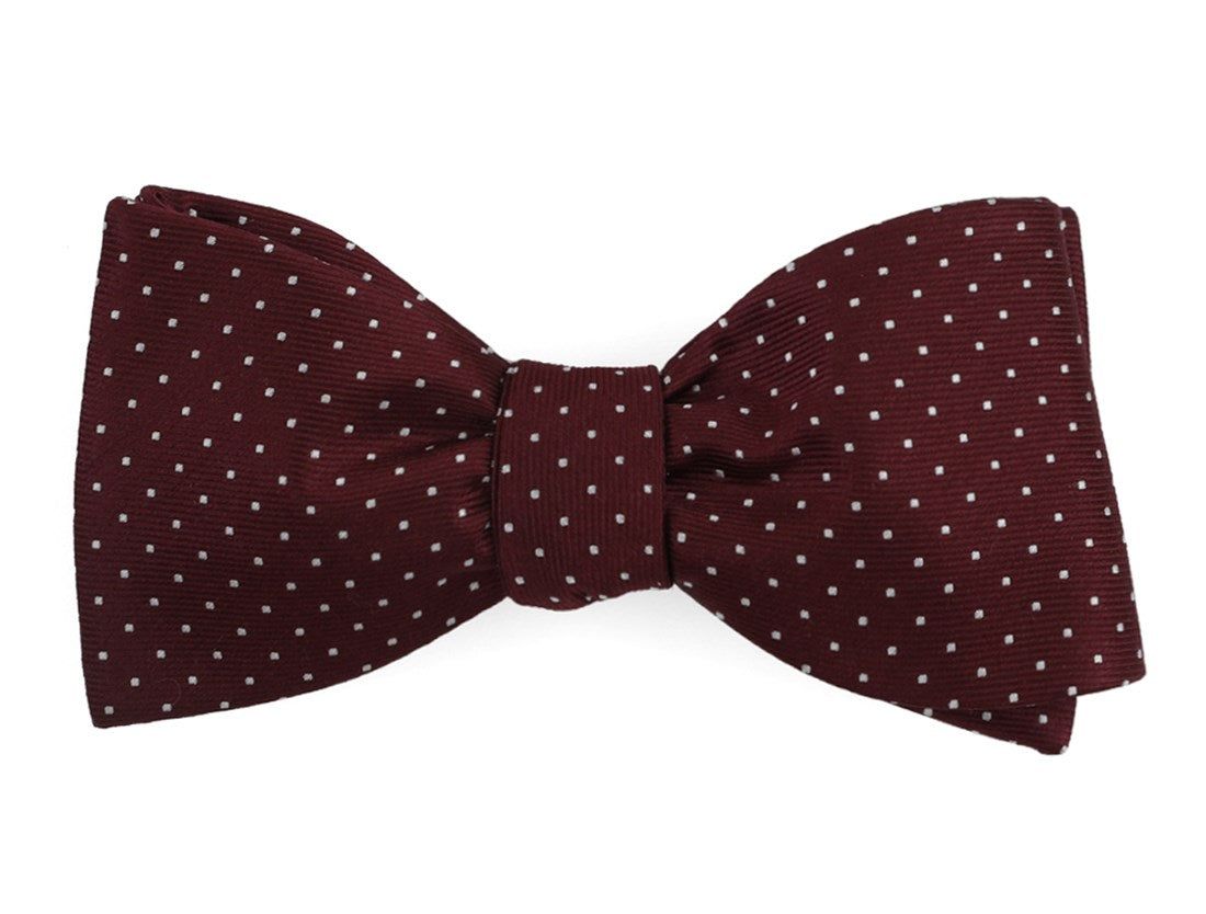 Mini Dots Wine Bow Tie sold by The Tie Bar