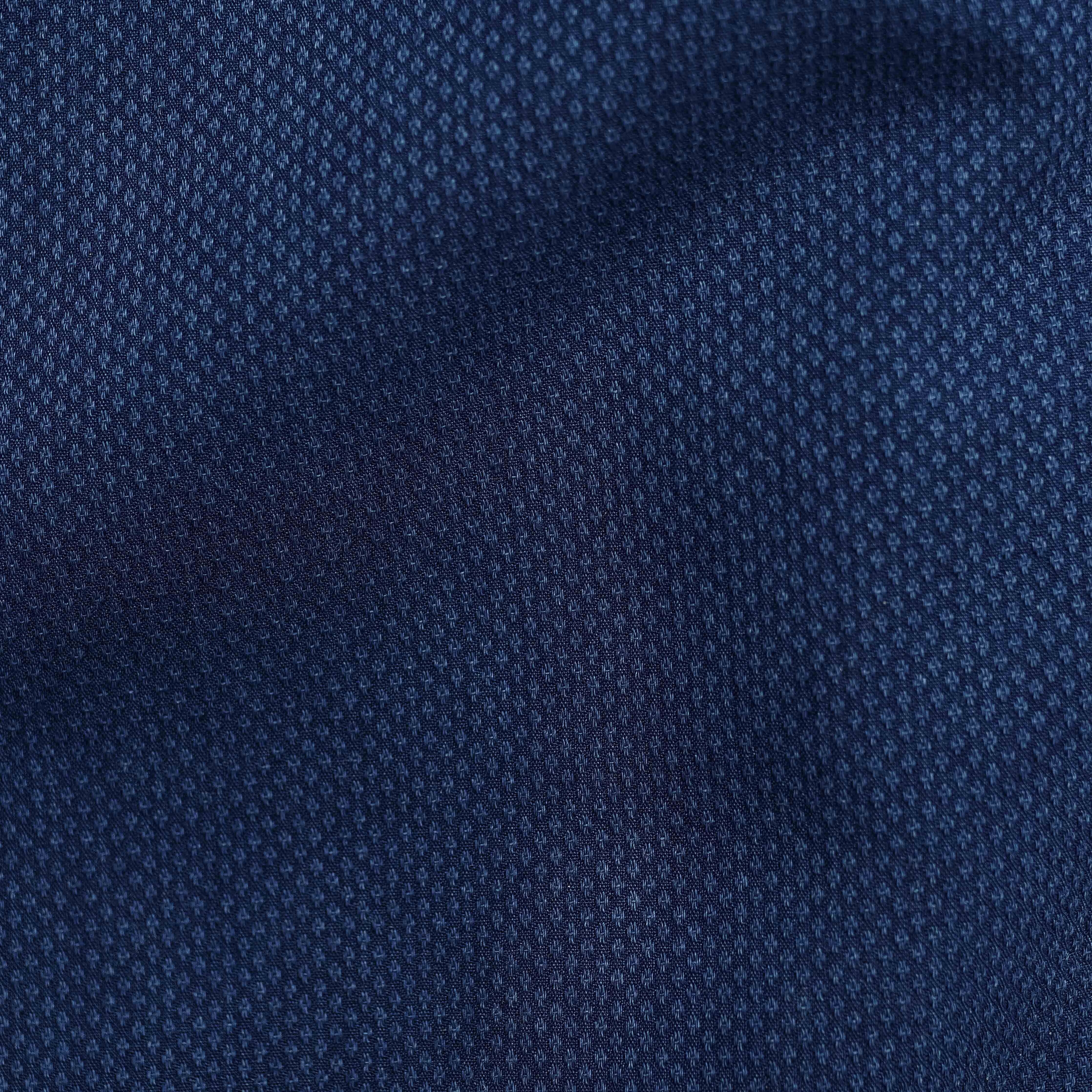 Indigo Dobby Navy Casual Shirt sold by The Tie Bar product image thumbnail 4