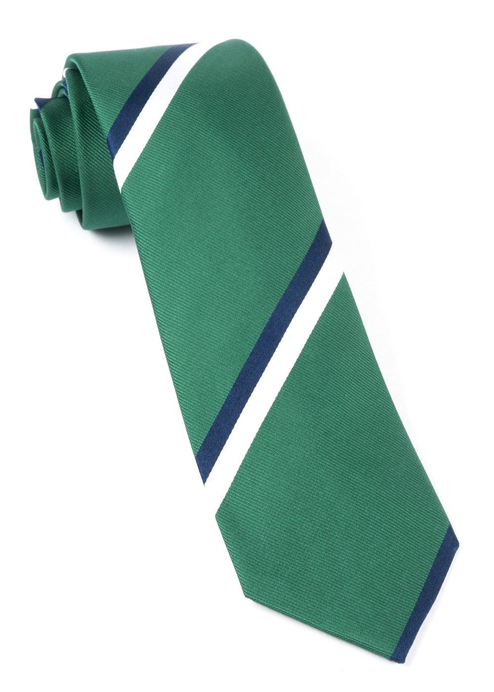 Ad Stripe Clover Green Tie sold by The Tie Bar