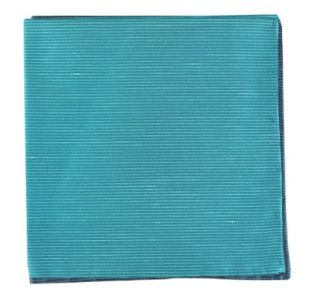 Fountain Solid Ocean Blue Pocket Square sold by The Tie Bar