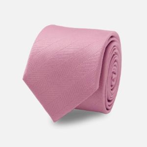 Herringbone Vow Dusty Rose Tie sold by The Tie Bar