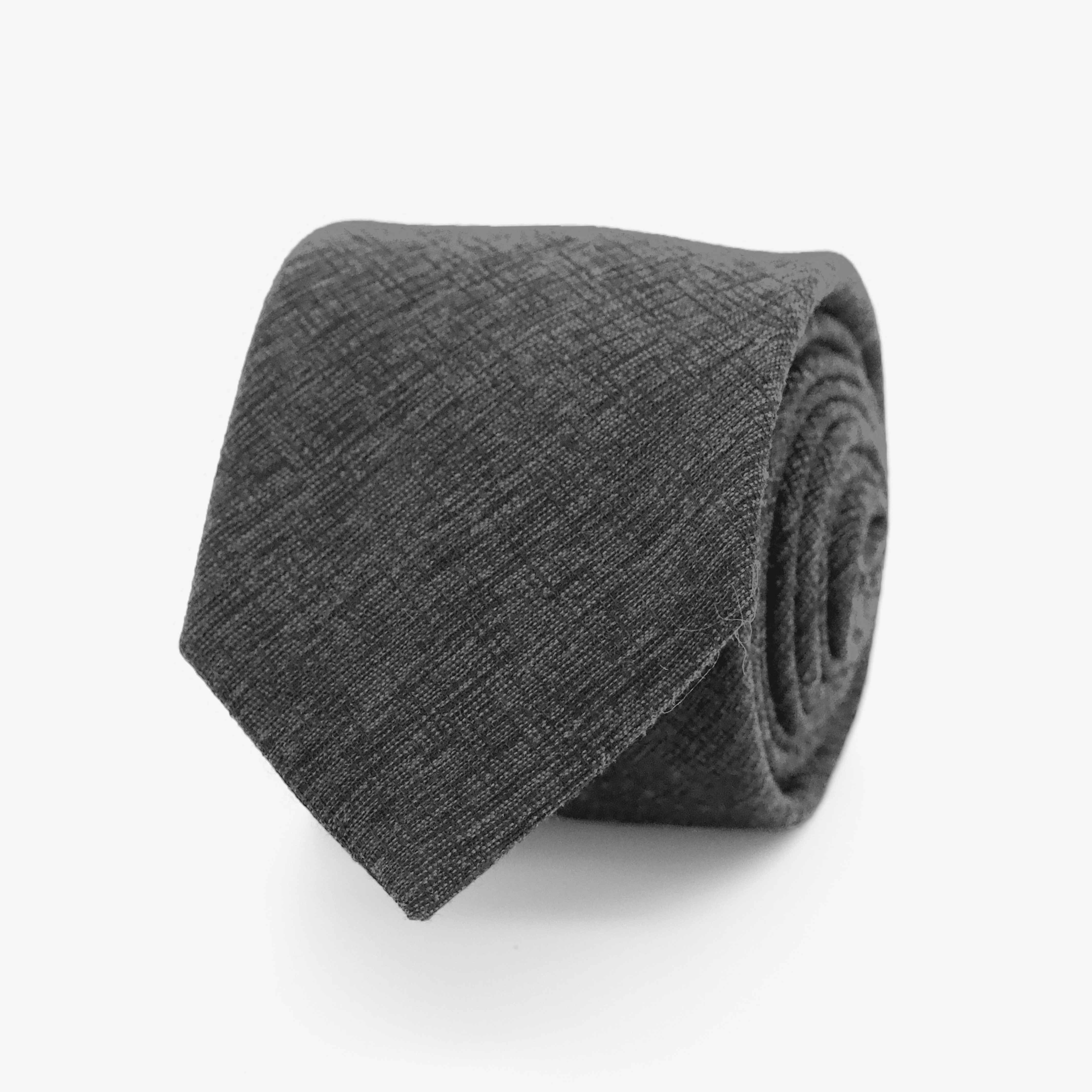 Pebble Solid Charcoal Tie sold by The Tie Bar