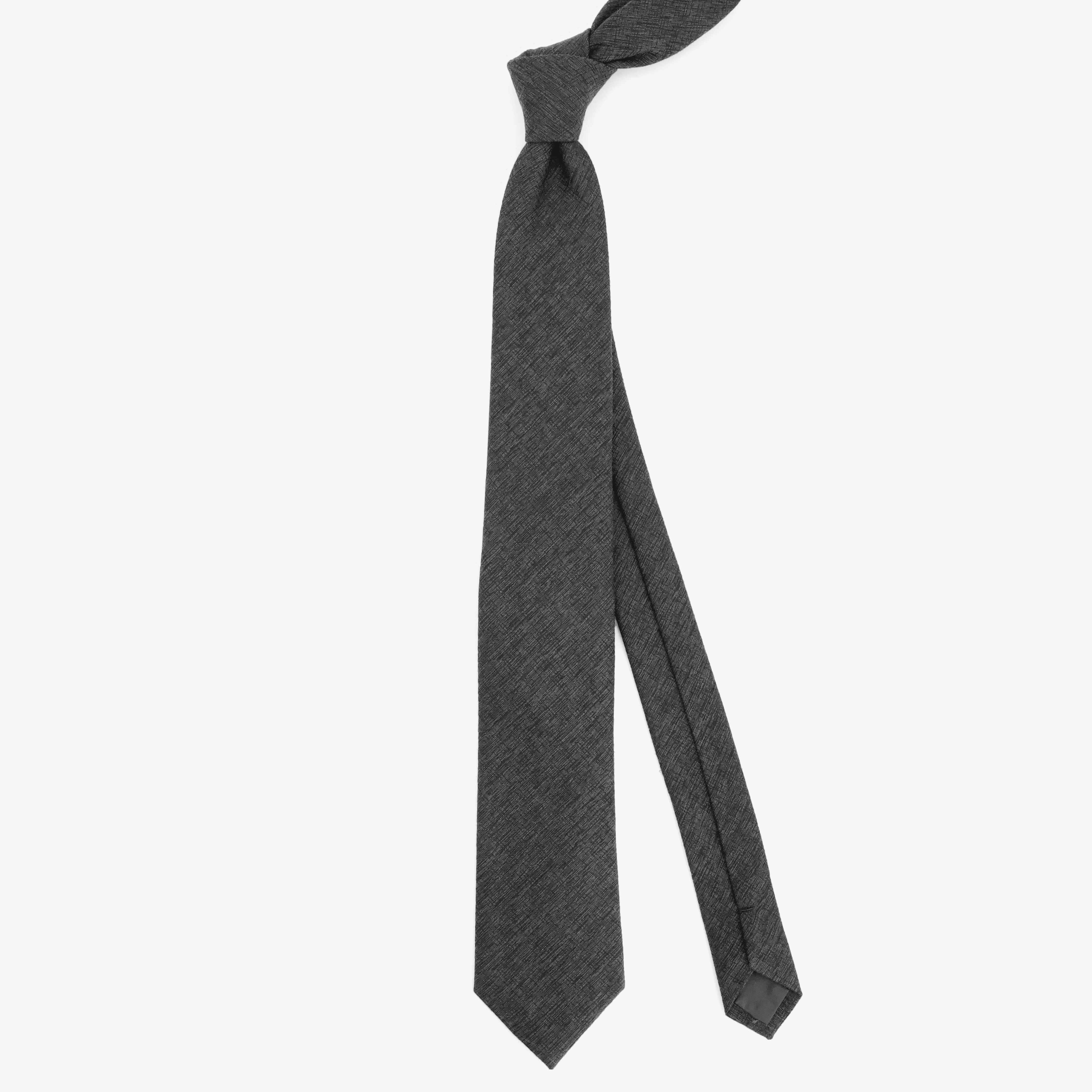Pebble Solid Charcoal Tie sold by The Tie Bar product image thumbnail 2