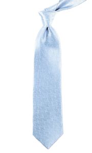 Herringbone Baby Blue Tie sold by The Tie Bar