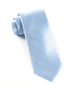 Herringbone Baby Blue Tie sold by The Tie Bar